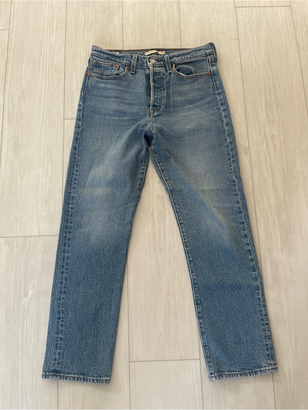 Levi’s Wedgie Straight Button Fly Jeans